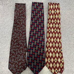 Three ties in almost new condition
